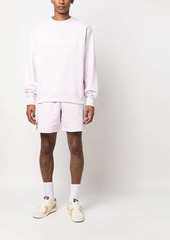 Adidas slogan-print crew neck sweatshirt
