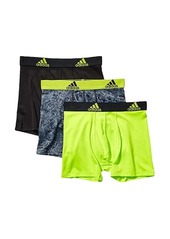 Adidas Sport Performance Climalite Graphic 3-Pack Boxer Brief (Big Kids)