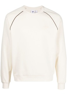 Adidas stripe-detail crew-neck sweatshirt