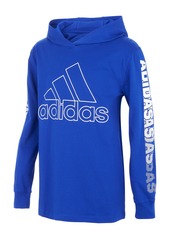 adidas Kids' Chop Fade Hooded T-Shirt in Bold Blue at Nordstrom