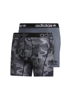 Adidas Trefoil Athletic Comfort Fit Boxer Brief Underwear 2-Pack