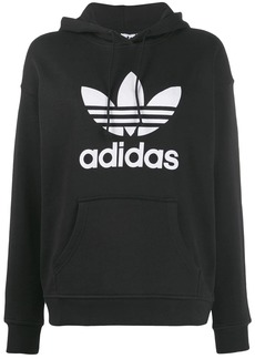 Adidas Trefoil logo print hoodie