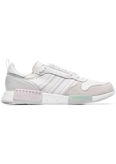 Adidas white Never Made Rising Star R1 leather and suede sneakers