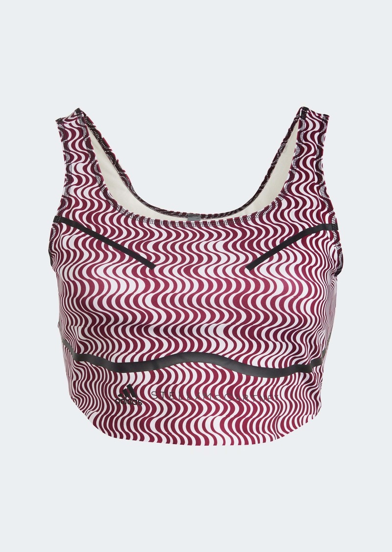 Women's adidas by Stella McCartney TruePurpose Printed Crop Top - Plus Size