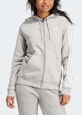 Women's adidas Essentials Fleece 3-Stripes Full-Zip Hoodie