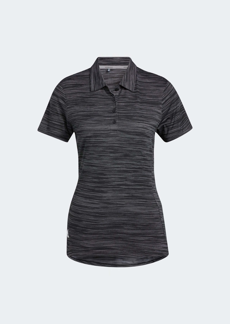 Women's adidas Space-Dyed Short Sleeve Polo Shirt