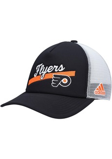 Adidas Women's Black, White Philadelphia Flyers Foam Trucker Snapback Hat - Black, White