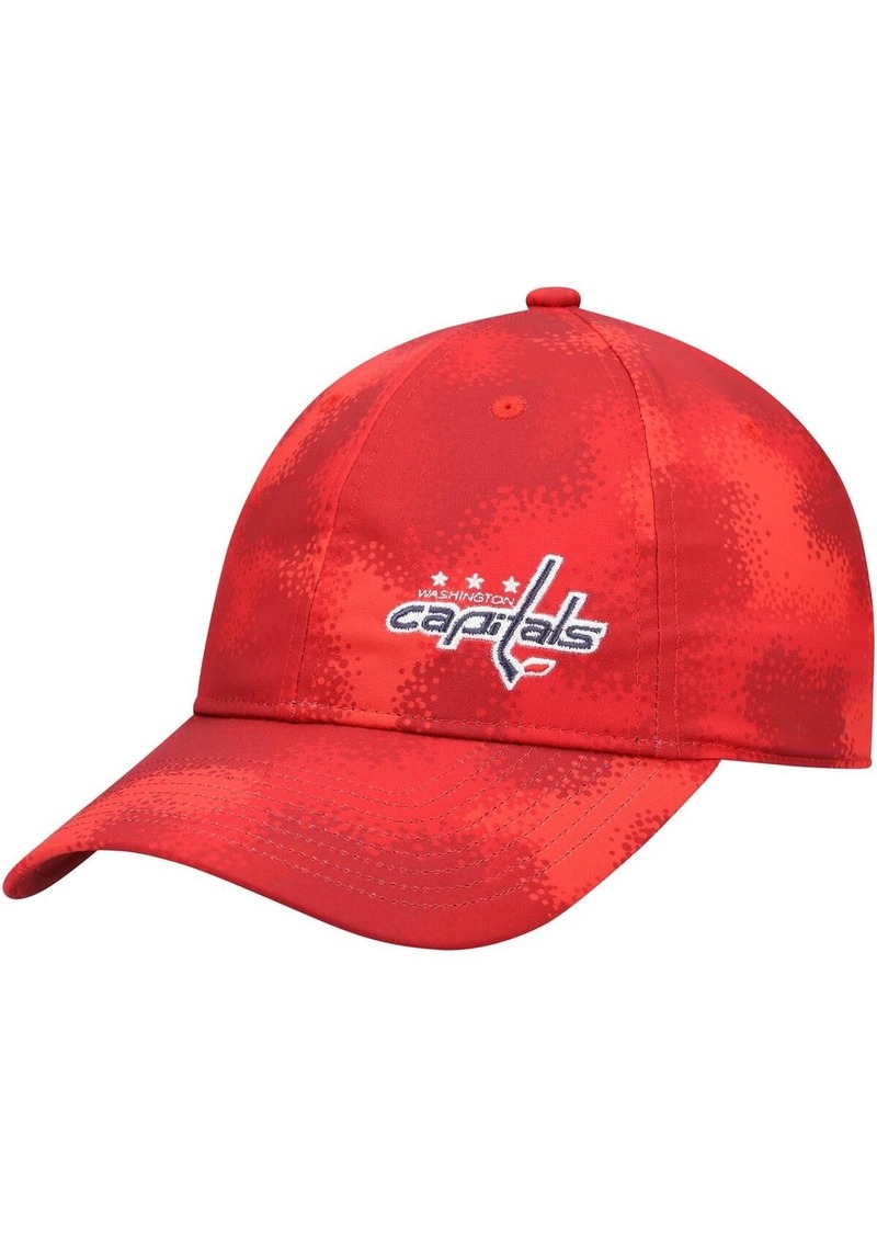 Adidas Women's Red Washington Capitals Camo Slouch Adjustable Hat - Red