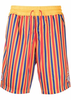 Adidas x McDonald's stripe-print shorts