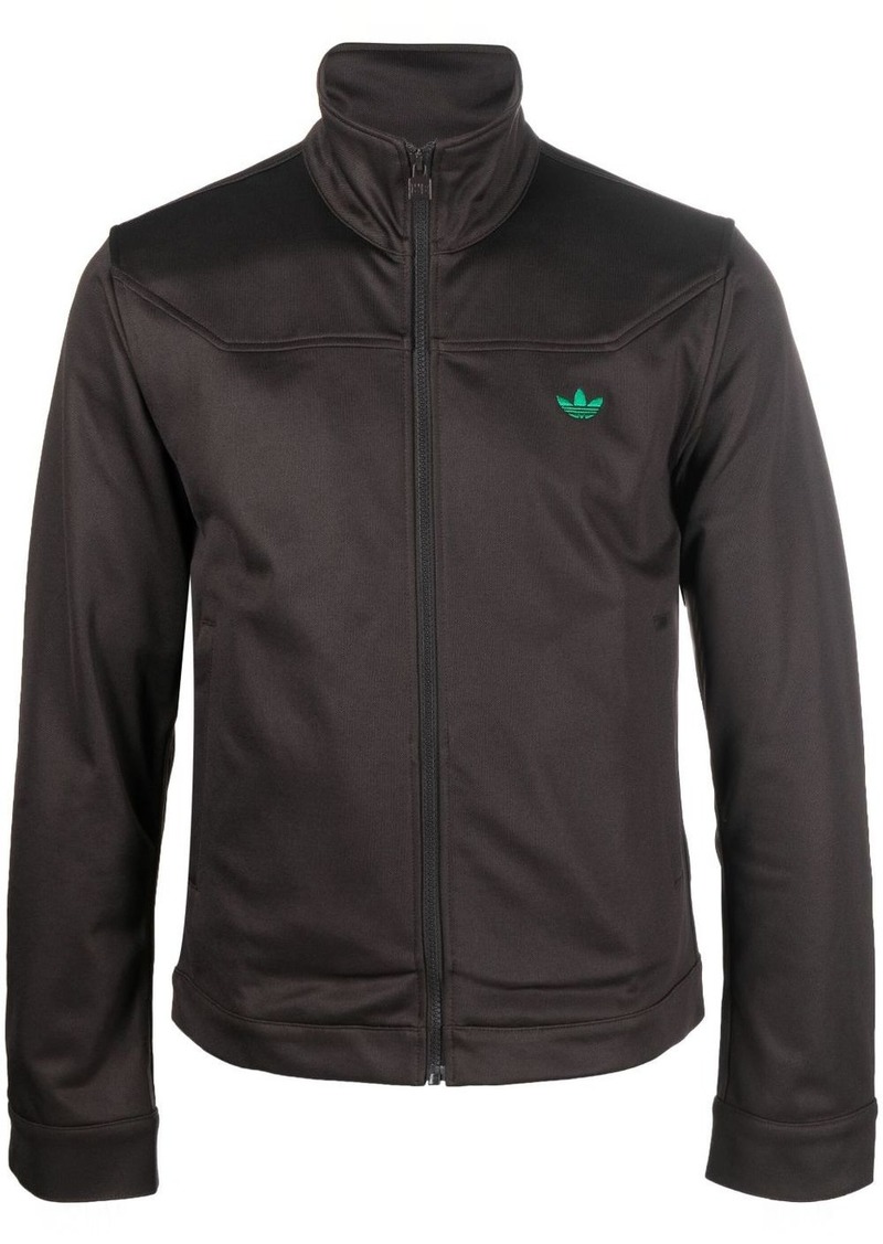 Adidas x Wales Bonner embroidered trefoil zipped jacket