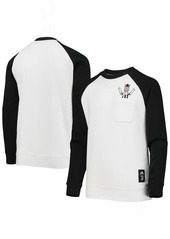 Youth adidas Black/White Juventus Raglan Pullover Sweatshirt at Nordstrom