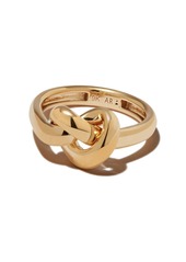Adina Reyter 14kt yellow gold knot-detail ring