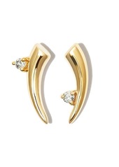 Adina Reyter 14kt yellow gold thorn diamond stud earrings