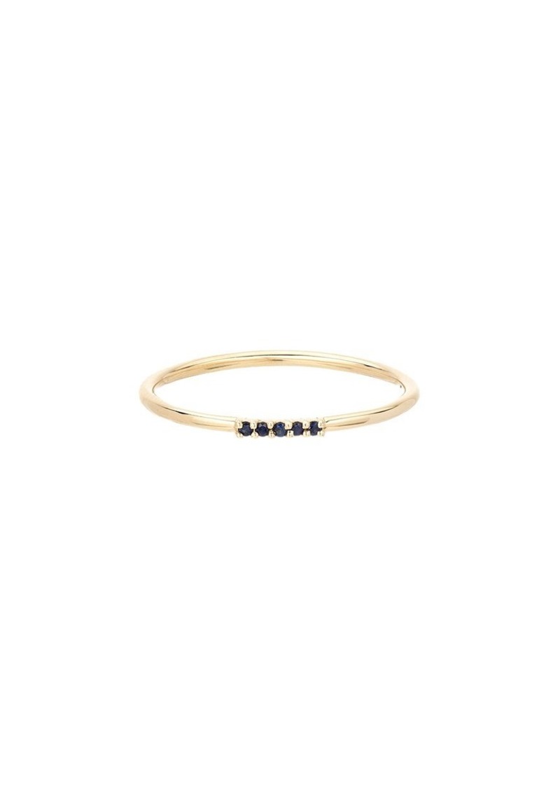 Adina Reyter 14K 0.02 ct. tw. Blue Sapphire Dash Stacking Ring