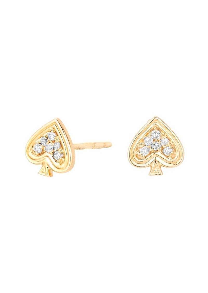 Adina Reyter 14K 0.04 ct. tw. Diamond Make Your Move Spade Earrings