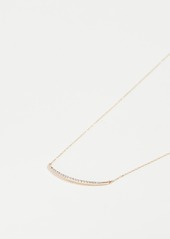Adina Reyter 14k Gold Large Pave Curve Necklace