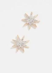 Adina Reyter 14k Gold Solid Pave Starburst Earrings
