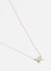 Adina Reyter 14k Gold Super Tiny Solid Pave X Necklace