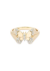 Adina Reyter 14K Yellow Gold Diamond Butterfly Ring