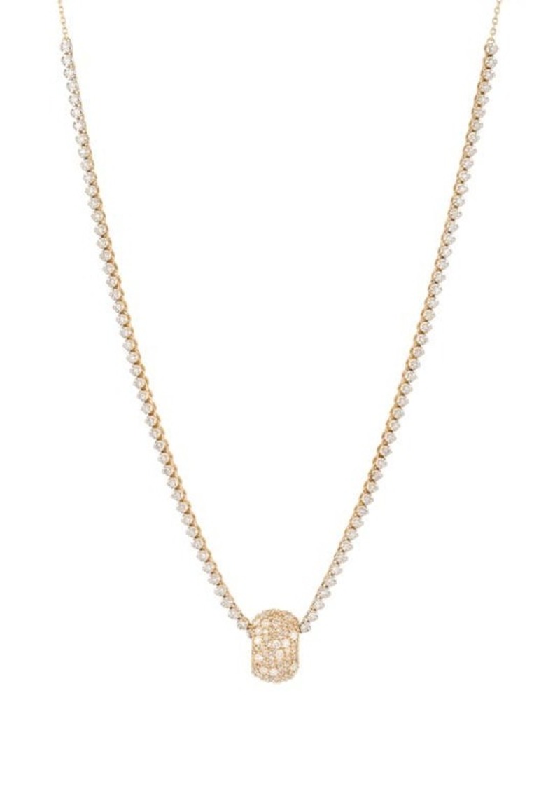 Adina Reyter Pavé Diamond Charm Necklace