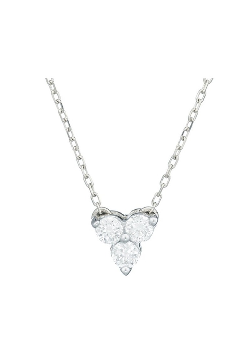 Adina Reyter Silver 0.09 ct. tw. Diamond Cluster Necklace