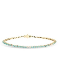 Adina Reyter Turquoise & Diamond Tennis Bracelet