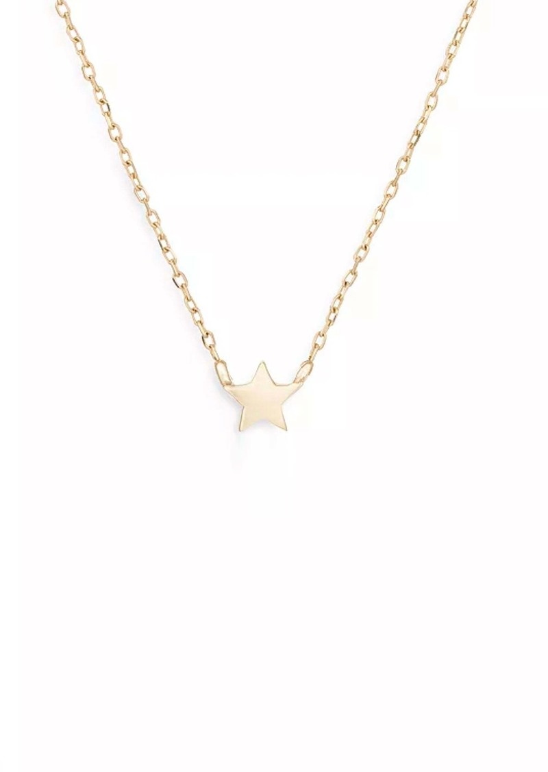 Adina Reyter Super Tiny Puffy Star Necklace In Gold