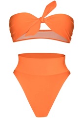 Adriana Degreas tie-detail high-rise bikini set