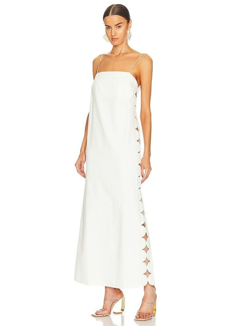 ADRIANA DEGREAS Bubble Long Dress with Straps