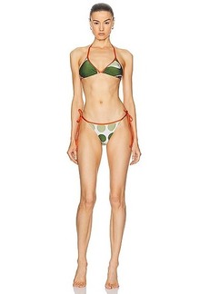 ADRIANA DEGREAS Jellyfish Triangle Bikini Set