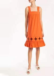 Adriana Degreas Bubble Short Dress In Tangerine