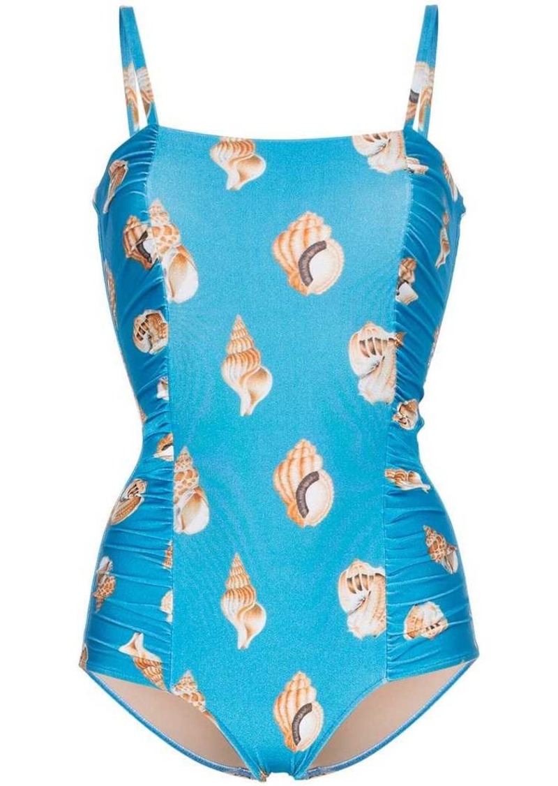 Conchiglie Shell printed swimsuit