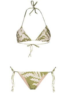 Adriana Degreas Foliage triangle-cup bikini set