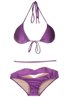 Adriana Degreas Lips high-waisted bikini set
