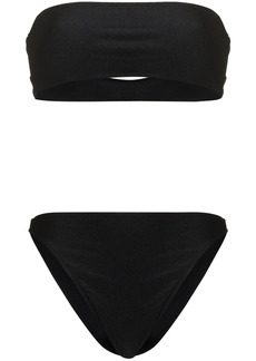 Adriana Degreas Solid bandeau-style bikini set