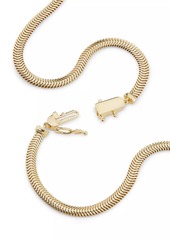 Adriana Orsini 18K Gold-Plated & Cubic Zirconia Snake Chain Lariat Necklace