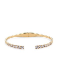 Adriana Orsini 18K Goldplated & Cubic Zirconia Cuff Bracelet