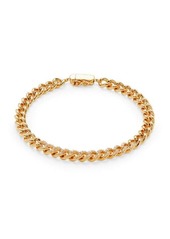 Adriana Orsini 18K Goldplated & Cubic Zirconia Curb Chain Bracelet