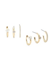 Adriana Orsini Set of 3 Goldtone & Cubic Zirconia Earrings