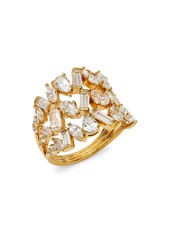 Adriana Orsini Avalanche 18K Goldplated & Cubic Zirconia Cluster Ring