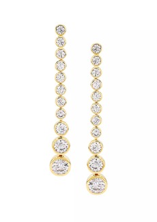Adriana Orsini Basel 18K-Gold-Plated & Cubic Zirconia Linear Drop Earrings