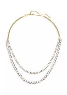 Adriana Orsini Bubbly 18K Gold-Plated & Cubic Zirconia Double-Layered Necklace