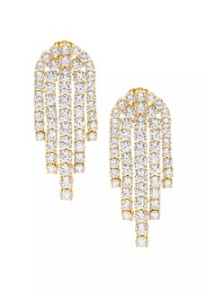 Adriana Orsini Bubbly 18K-Gold-Plated & Cubic Zirconia Tennis Chandelier Earrings