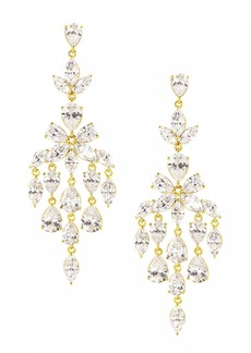 Adriana Orsini Galore 18K Gold-Plated & Cubic Zirconia Chandelier Earrings