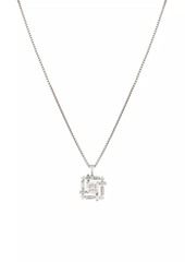 Adriana Orsini Gwen Rhodium-Plated & Cubic Zirconia Cluster Pendant Necklace