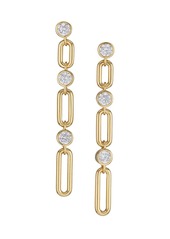 Adriana Orsini Linxy 18K Goldplated & Cubic Zirconia Extra-Large Linear Earrings