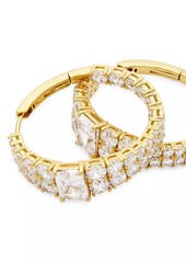Adriana Orsini Mesmerize 18K Gold-Plated & Cubic Zirconia Hoop Earrings