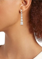 Adriana Orsini Naomi Sterling Silver & Cubic Zirconia Linear Drop Earrings