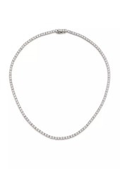 Adriana Orsini Perfect Rhodium-Plated & Cubic Zirconia Tennis Necklace