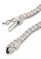 Adriana Orsini Perfect Rhodium-Plated & Cubic Zirconia Tennis Necklace